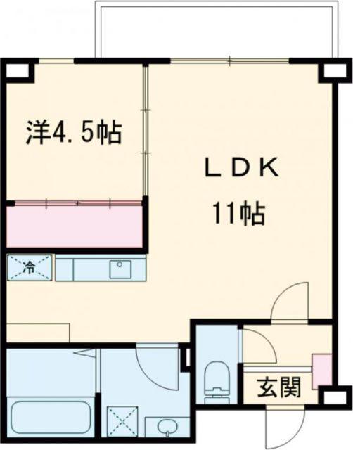 アリビラ六甲(1LDK/2階)の間取り写真