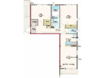 メゾン・ウルーズ(2LDK/1階)の間取り写真