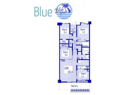 ヒルコートテラス横濱汐見台(4LDK/1階)の間取り写真