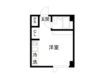 GRAND LATTICE SAYAMACHI(ワンルーム/6階)の間取り写真