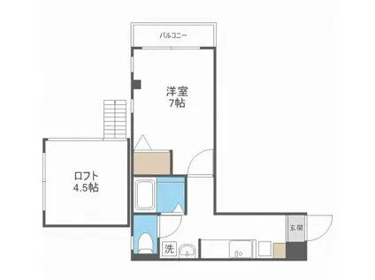 イル・グラッツィア マリーナIV(1K/4階)の間取り写真