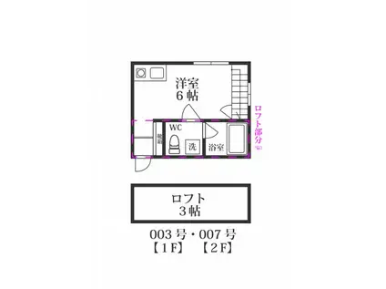 CHILELE(ワンルーム/1階)の間取り写真