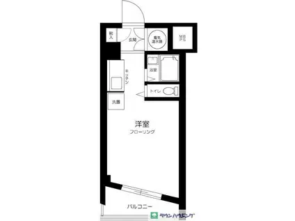 第32宮庭マンション(ワンルーム/7階)の間取り写真