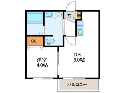 VILLAGE北大通壱番館 ヴィレッジ北大通壱番館(1DK/1階)の間取り写真