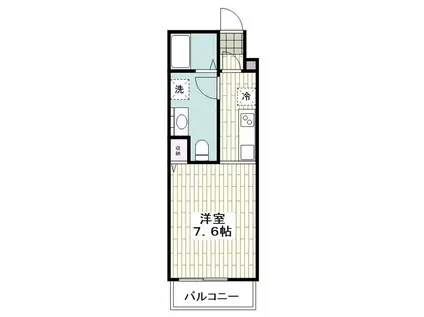 アルドゥール上永谷(1K/1階)の間取り写真