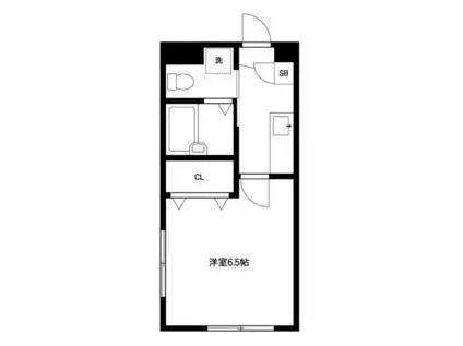 パインヒル8(1K/2階)の間取り写真