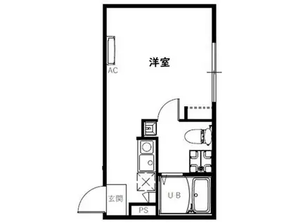RSC竹ノ塚(ワンルーム/3階)の間取り写真