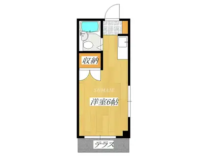 ニットーハイツ(ワンルーム/1階)の間取り写真