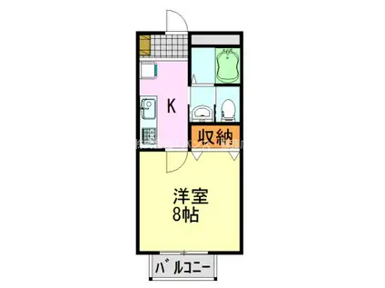 GRAN PARK(1K/1階)の間取り写真