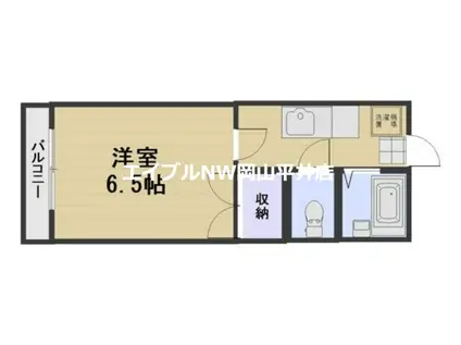 クイーンパレス(1K/3階)の間取り写真