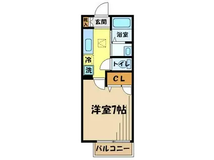 レスポワール(1K/2階)の間取り写真