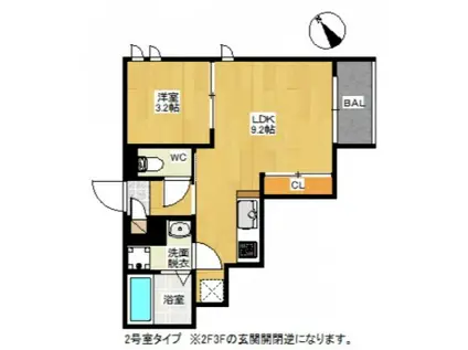 REGALEST LINES レガリスト ラインズ(1LDK/1階)の間取り写真