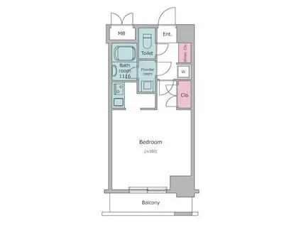 レジディア九段下(ワンルーム/5階)の間取り写真