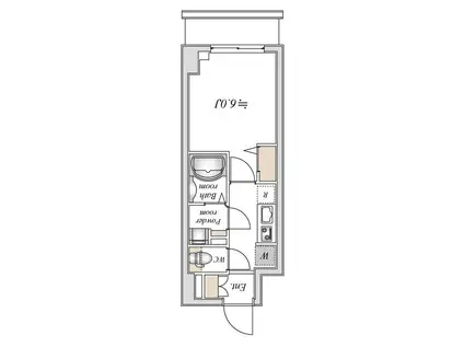 N-STAGEかしわ台(1K/3階)の間取り写真