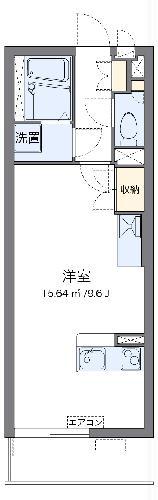 ミランダフェリーチェ(ワンルーム/3階)の間取り写真