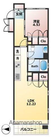 お茶の水SCハウス(1LDK/10階)の間取り写真