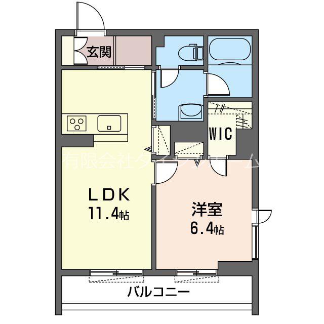 TRUST MAISON OREO(1LDK/3階)の間取り写真