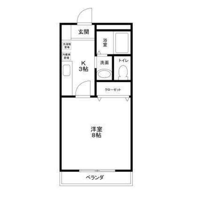 クレール・ルミエール(1K/5階)の間取り写真