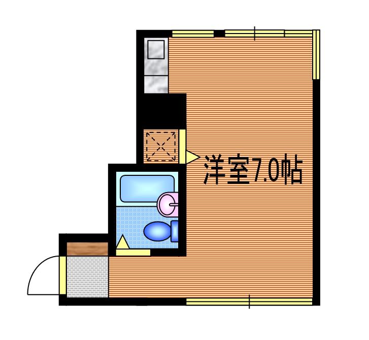 YSハウズ(ワンルーム/3階)の間取り写真