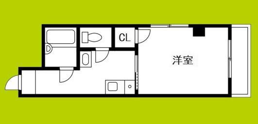 ビルシャナ長居(1K/5階)の間取り写真