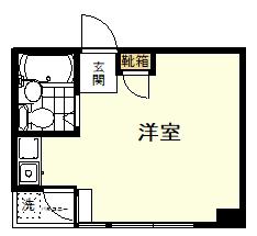 国立ヒルズ(ワンルーム/2階)の間取り写真