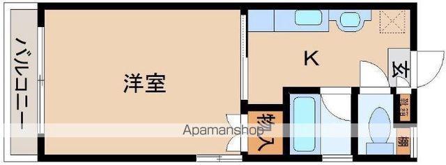 プチメゾン鶴島(1K/2階)の間取り写真
