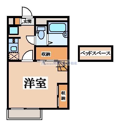 レオパレスビアンコIII(1K/1階)の間取り写真