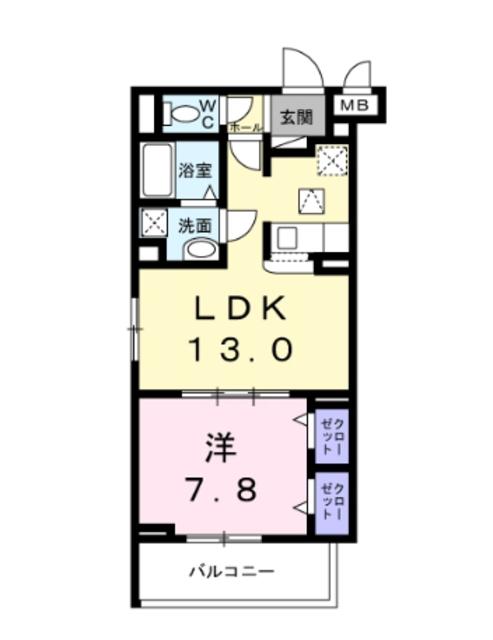 ‐レゼル‐(1LDK/3階)の間取り写真