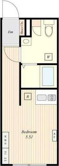 HW.HILLS 町屋II(ワンルーム/3階)の間取り写真