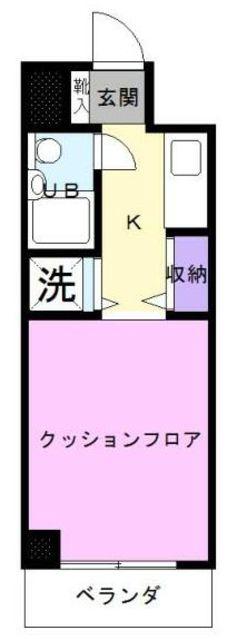 K.N.CITY(1K/2階)の間取り写真