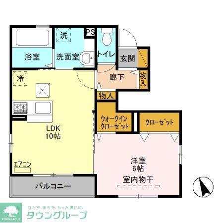 フェリーチェ(1LDK/1階)の間取り写真