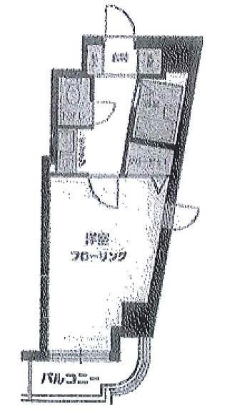 ヴェルステージ高田馬場(1K/4階)の間取り写真