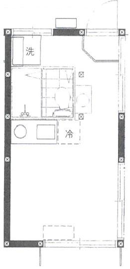 ファブール貫井(ワンルーム/1階)の間取り写真