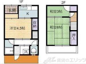 木内文化(3K/1階)の間取り写真