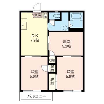 アネックス鈴木(3DK/2階)の間取り写真