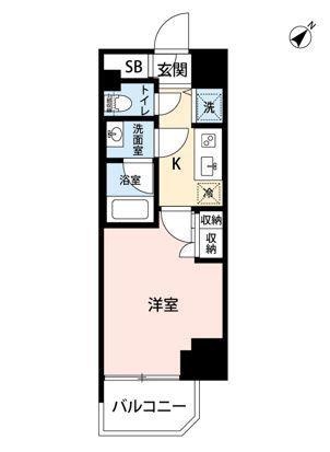 マイナビSTAYミライエ巣鴨駅前(1K/4階)の間取り写真