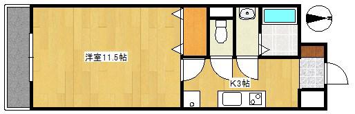 モンレーヴ葵東II(1K/2階)の間取り写真