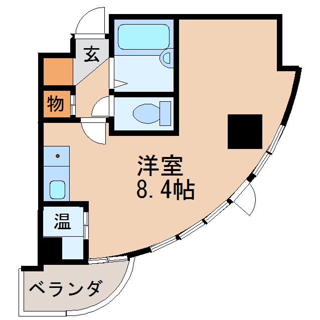 SLX葵(ワンルーム/5階)の間取り写真