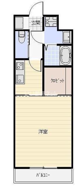 アルトモンターニュ(1K/1階)の間取り写真