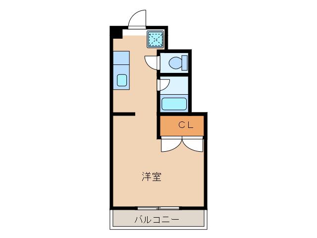 ルミナス小松(1K/1階)の間取り写真