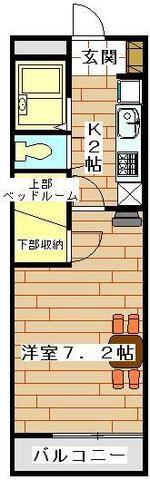 レオパレステルセイラ(1K/2階)の間取り写真
