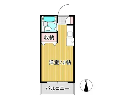 ストークウィングカワダ(ワンルーム/2階)の間取り写真