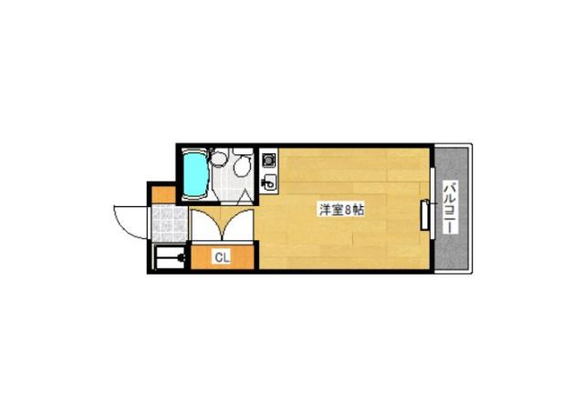 メルクマール宇品(ワンルーム/3階)の間取り写真