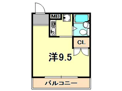 シティスペース塚本通(ワンルーム/4階)の間取り写真