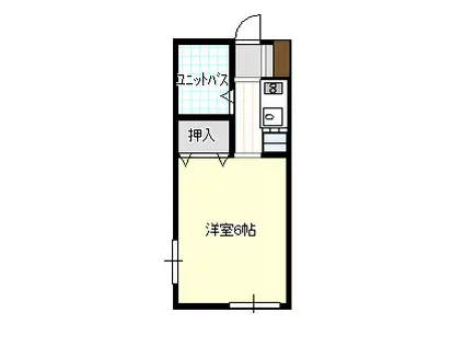 SMAILE HOUSE(ワンルーム/2階)の間取り写真