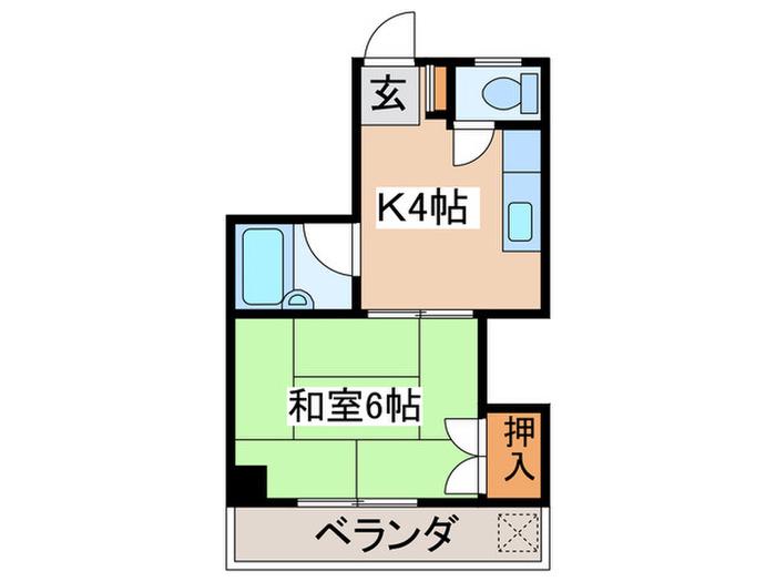 レリーフ88(1K/3階)の間取り写真