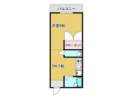 みづち愛宕(1DK/2階)の間取り写真