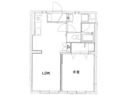ＪＲ東海道本線 西焼津駅 徒歩6分 3階建 築27年(1LDK/3階)の間取り写真