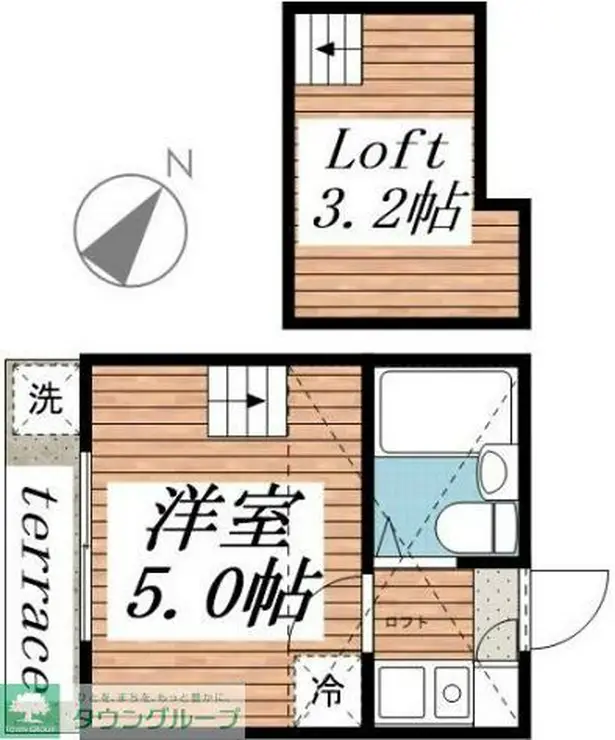 パレス清瀬Α 1階階 間取り