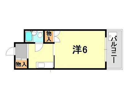 エクセランス湊川公園(1K/4階)の間取り写真